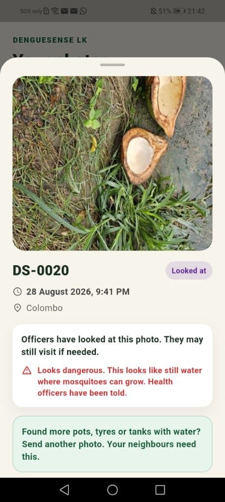 Officer review of a still-water photo report